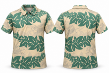 Strictly Aloha Brown w/Army Green Floral Polo