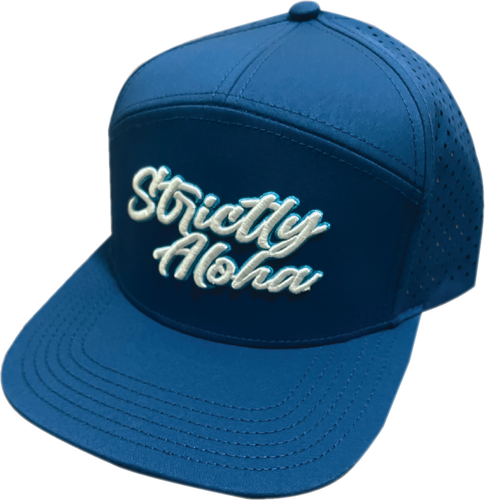 Strictly Aloha 7 Panel Blue Hat