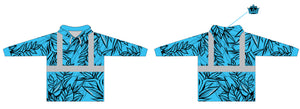 The Arrangement Blue Highlighter HiViz LS Jersey w/Hood