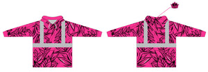 The Arrangement Pink Highlighter HiViz LS Jersey w/Hood
