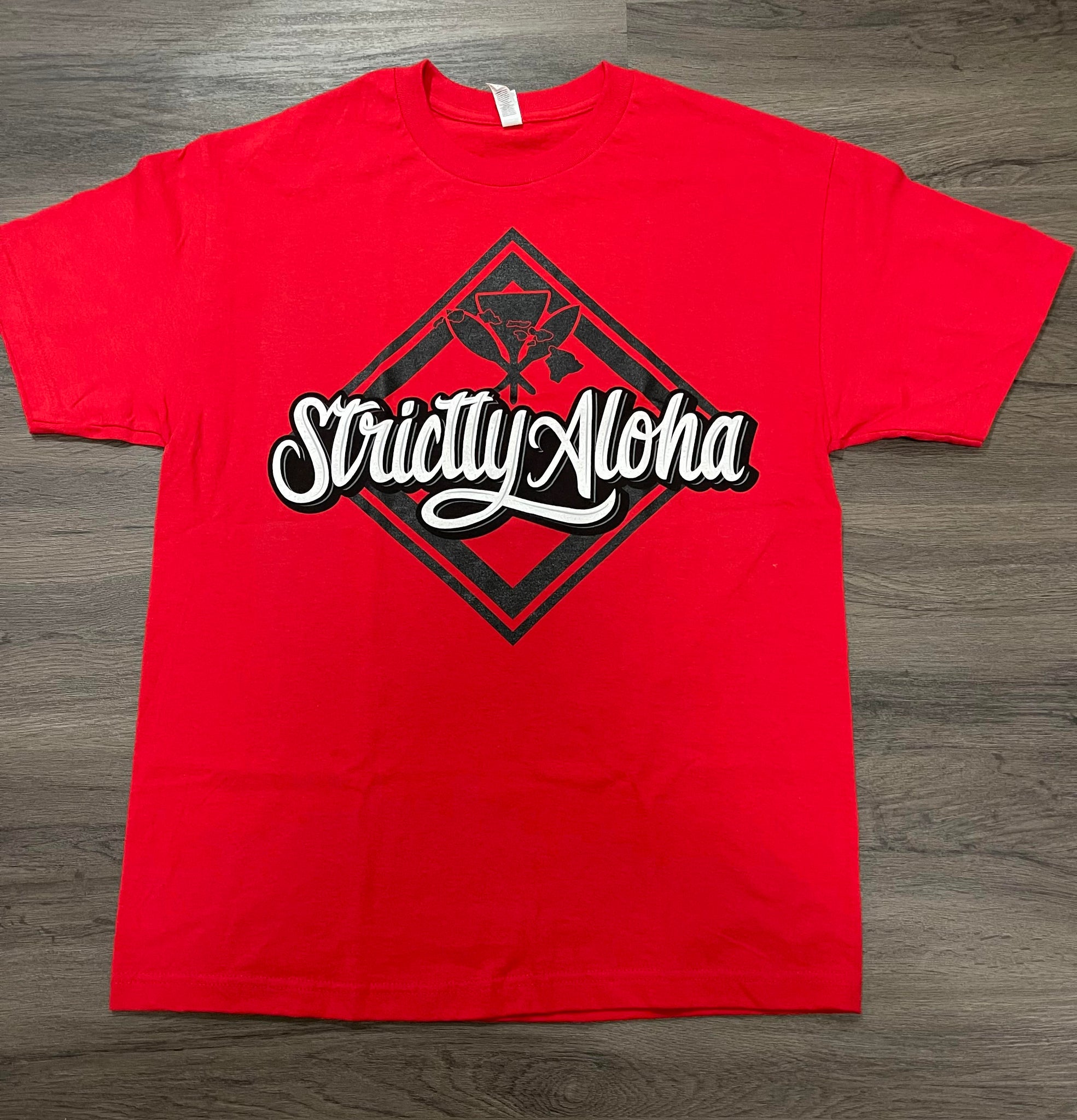 Strictly Aloha Diamond Red T Shirt – Strictly Aloha Apparel