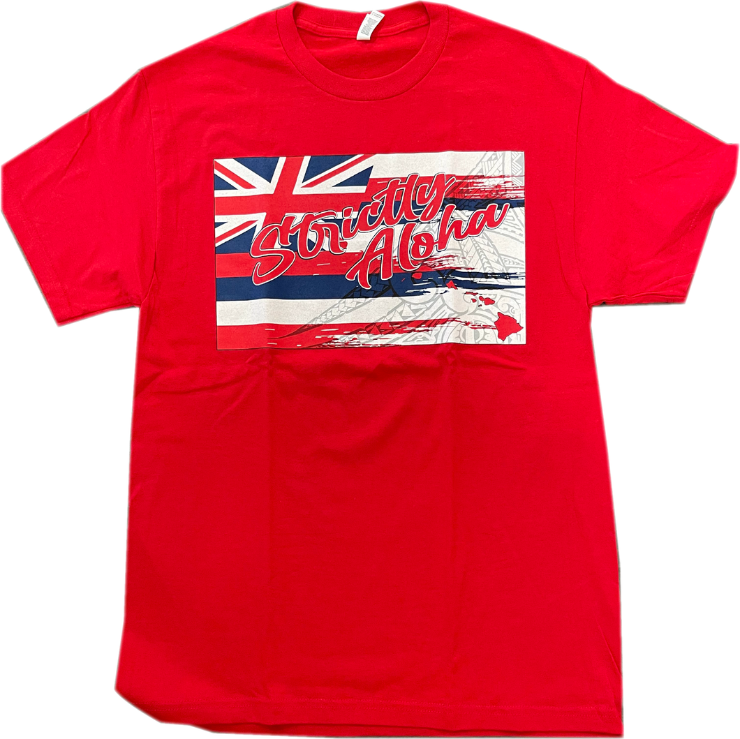 Hawaiian Flag Red Shirt