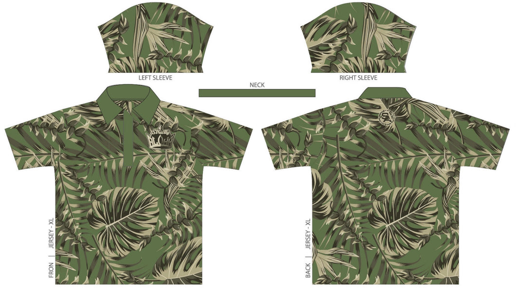 Strictly Aloha Crown Floral CamoWay Polo